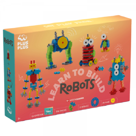 JUEGO LEARN TO BUILD: ROBOTS 250 PIEZAS 3963 (PLUS-PLUS)