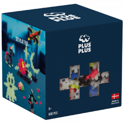 JUEGO CUBO 600 PIEZAS BRILLA EN LA OSCURIDAD 3974 (PLUS-PLUS)