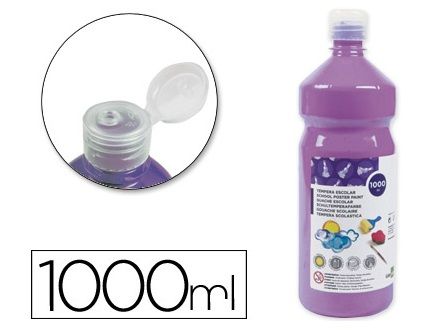 LIDERPAPEL TEMPERA LÍQUIDA 1000ML LILA TP32