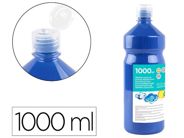 LIDERPAPEL TEMPERA LÍQUIDA 1000ML AZUL MARINO TP33