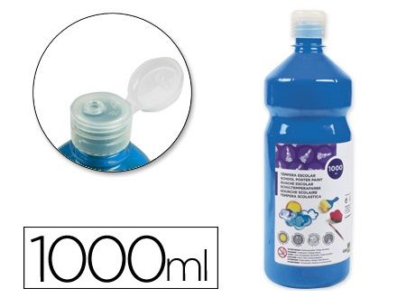 LIDERPAPEL TEMPERA LÍQUIDA 1000ML AZUL TP34