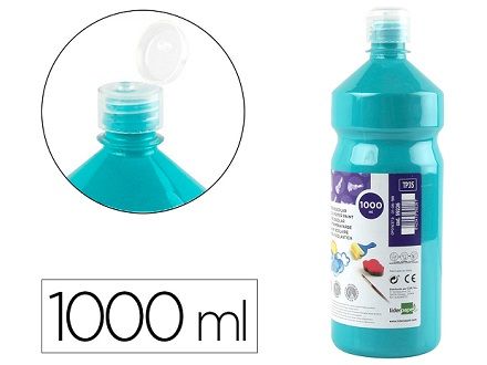 LIDERPAPEL TEMPERA LÍQUIDA 1000ML AZ TURQUESA TP35