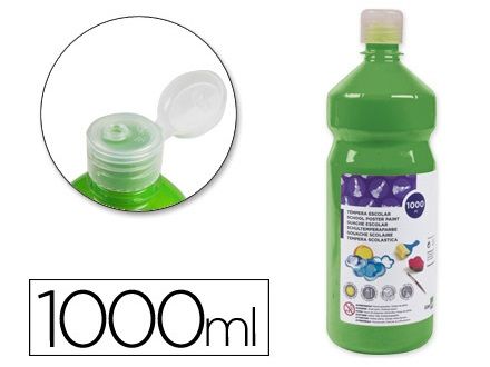 LIDERPAPEL TEMPERA LÍQUIDA 1000ML VERDE TP36