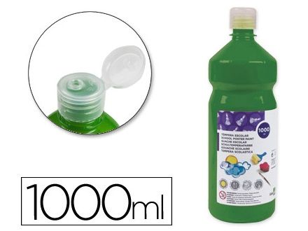 LIDERPAPEL TEMPERA LÍQUIDA 1000ML VERDE OSC TP37