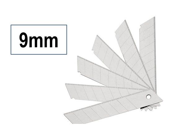 SNM RECAMBIO 10 CUCHILLAS 9MM. CUTTER ESTRECHO