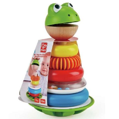 JUEGO AROS APILABLES DEL SEÑOR RANA E0457 (HAPE)