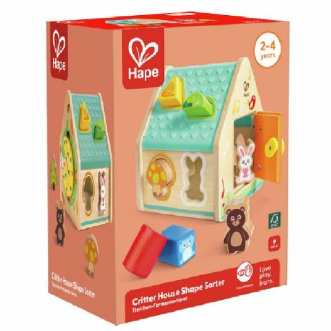 JUEGO CLASIFICADOR DE FORMAS EN LA CASA DE CRIATURAS E0515 (HAPE)