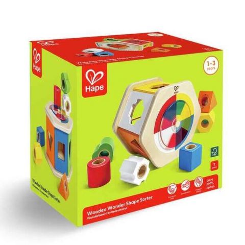 JUEGO CLASIFICADOR DE FORMAS WOODEN WONDER E0516 (HAPE)