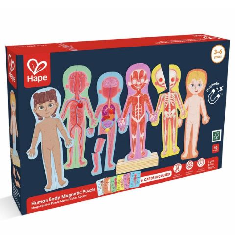 PUZZLE MAGNÉTICO DEL CUERPO HUMANO E1652 (HAPE)