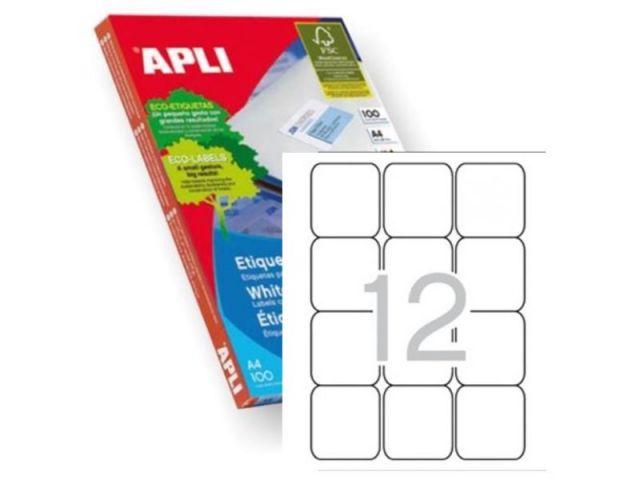 APLI C.100H A4  ETIQUETAS   63.5X72 2416