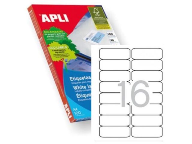 APLI C.100H A4  ETIQUETAS   99.1X34 2418