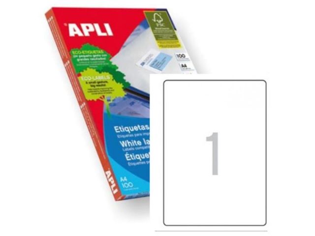 APLI C.100H A4  ETIQUETAS   199.6X289.1 (1) 2412