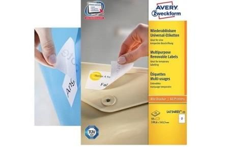 AVERY C25H ET LASER TRANSPARENTES 99X33.9 L7562-25