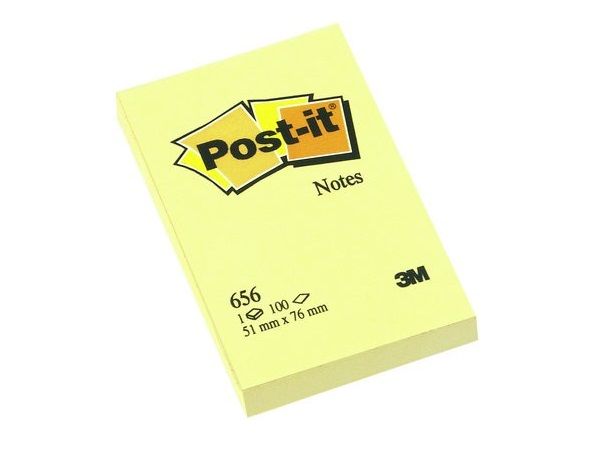 POST-IT P.12 BLOC NOTAS AMARILLAS 51X76 656