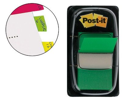 POST-IT INDEX DISPENSADOR 50 MED VERDE 680-3