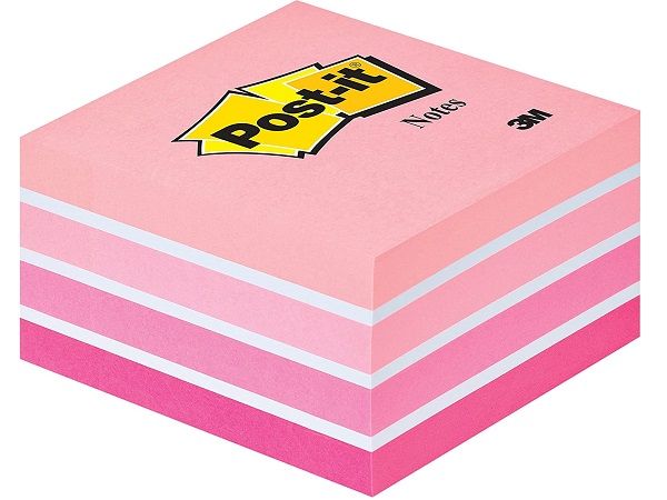 POST-IT CUBO NOTAS 76X76 450H ROSA PASTEL 2028P