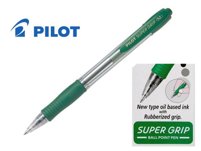 PILOT SUPERGRIP BOLIGRAFO VERDE BPGP-10R-M-G