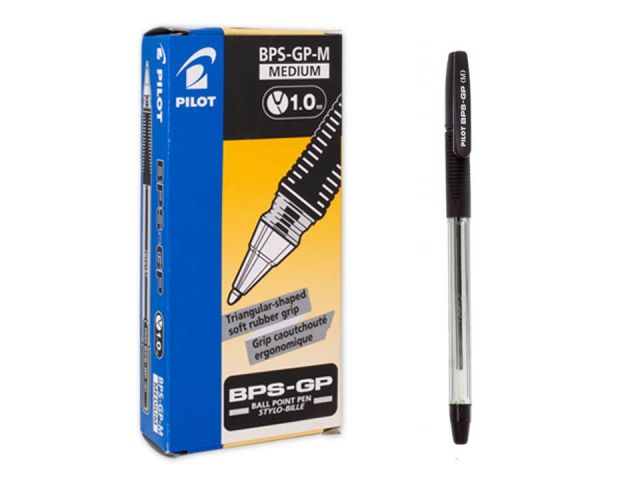 (CJ.12) PILOT BOLIGRAFO NEGRO BPS-GP-M-B