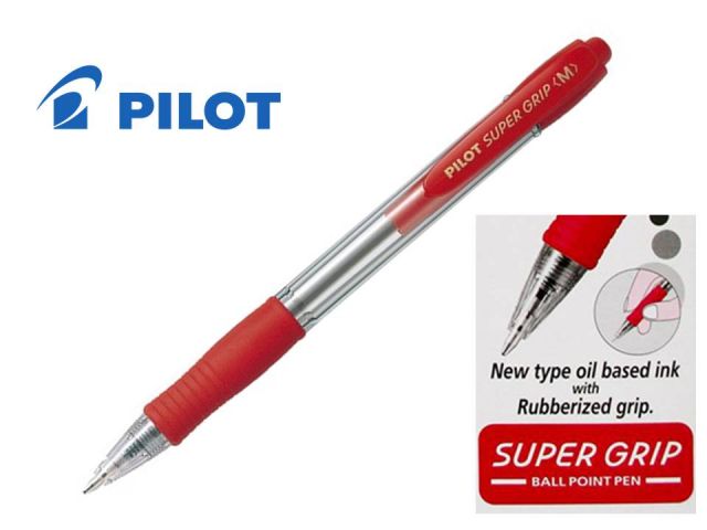 PILOT SUPERGRIP BOLIGRAFO ROJO  BPGP-10R-M-R