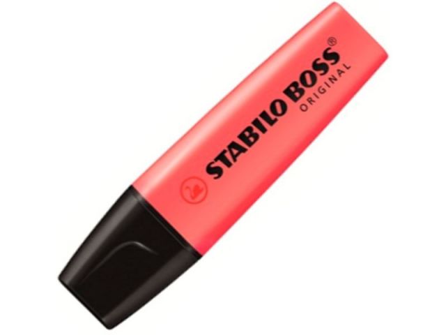 STABILO BOSS MARCADOR FLUORESCENTE ROJO 70/40