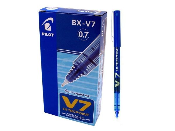 (CJ.12) PILOT V7 HI-TECPOINT T.LIQ. AZUL  BX-V7-L