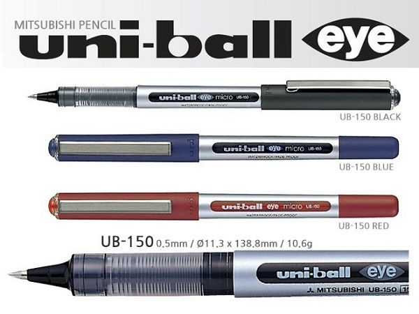 UNI-BALL EYE ROLLER TINTA LIQ 0.5MM NEGRO UB-150