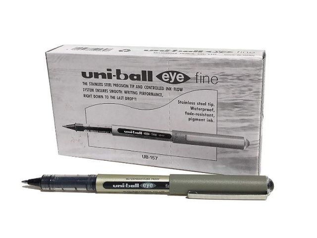 (CJ.12) UNI ROLLER TINTA LIQ 0.7MM NEGRO UB-157