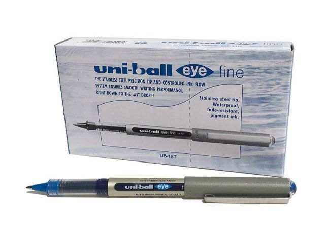 (CJ.12) UNI ROLLER TINTA LIQ 0.7MM AZUL UB-157