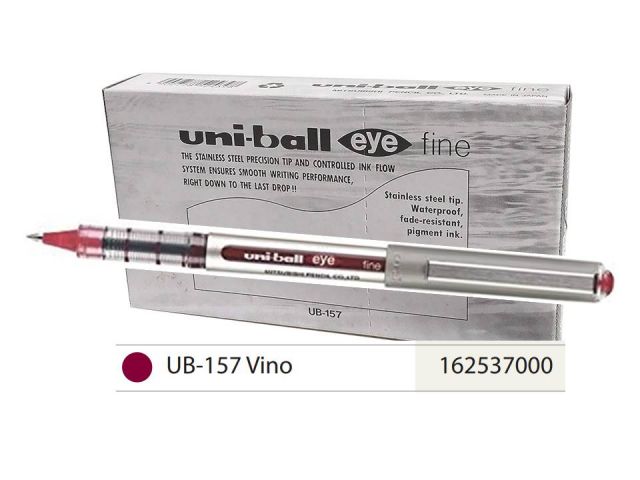 (CJ.12) UNI ROLLER TINTA LIQ 0.7MM VINO T UB-157