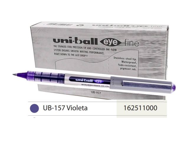 (CJ.12) UNI ROLLER TINTA LIQ 0.7MM VIOLETA UB-157