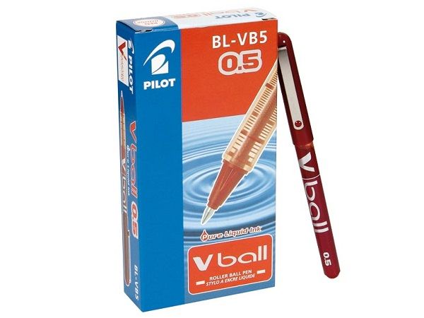 (CJ.12) PILOT ROLLER V-BALL 0.5MM ROJO BL-VB5-R