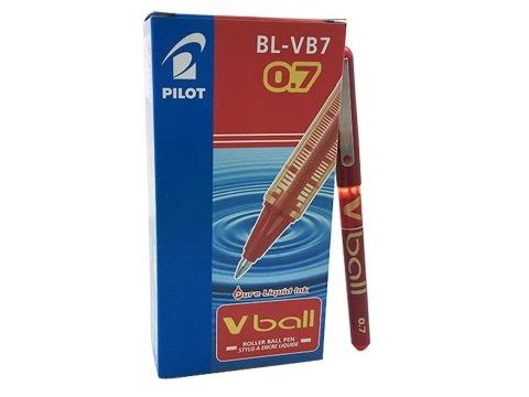 (CJ.12) PILOT ROLLER V-BALL 0.7MM ROJO  BL- VB7-R