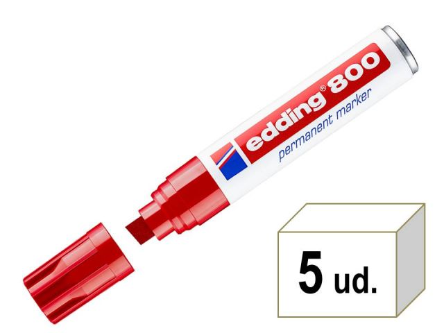 (CJ. 5) EDDING 800-02 PERMAN PTA BIS 4-12MM ROJO