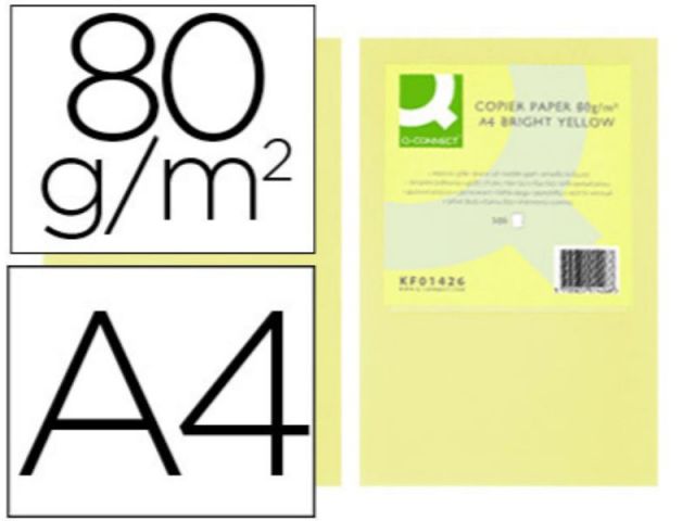 PAPEL COLOR Q-C A4 80GR CHAMPAGNE PAQ.500 H.