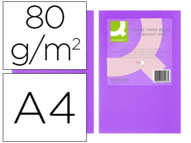 PAPEL COLOR Q-C A4 80GR LILA INTENSO PAQ.500 H.