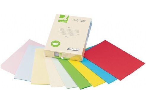 PAPEL COLOR Q-C A4 80GR AMARILLO NEON PAQ.500 H.