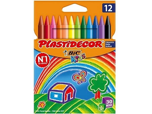 BIC PLASTIDECOR ESTUCHE 12 CERAS 875770