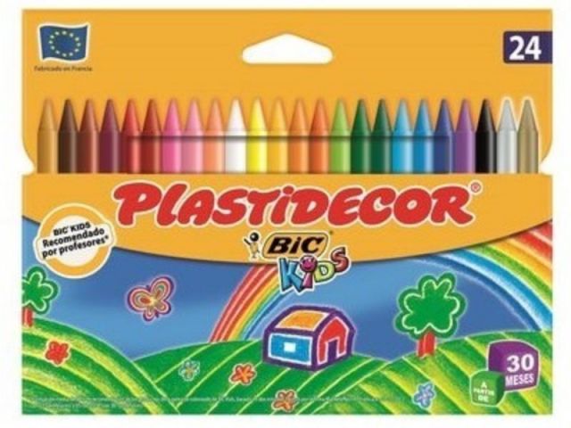 BIC PLASTIDECOR ESTUCHE 24 CERAS 816963