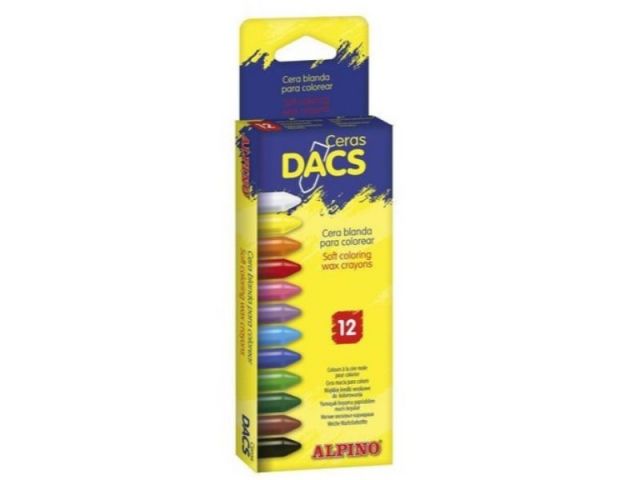 DACS ESTUCHE 12 CERAS BLANDAS DA050290