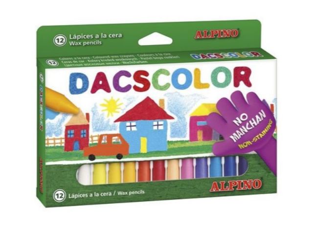 DACS COLOR ESTUCHE 12 CERAS SEMIBLANDAS DC050290