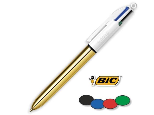 BIC BOLIGRAFO 4 COLORES SHINE DORADO  982878