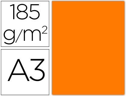 GUARRO 50H CART.IRIS A3 230G NARANJA FLOUR 0040817