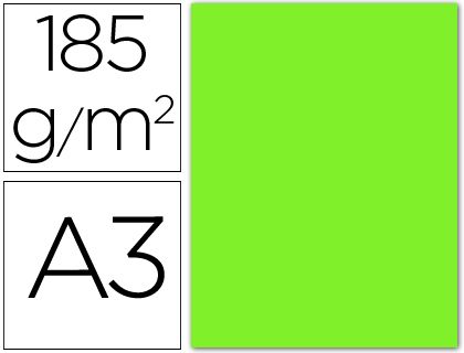 GUARRO 50H CART.IRIS A3 230G VERDE FLUOR 0040819