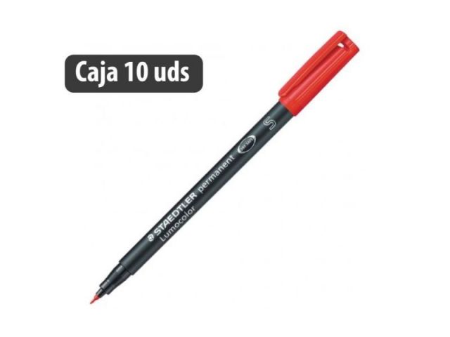 STAEDLER LUMOCOLOR S 0.4MM ROJO 313-2