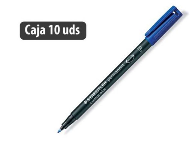 STAEDLER LUMOCOLOR F 0.6MM AZUL 318-3