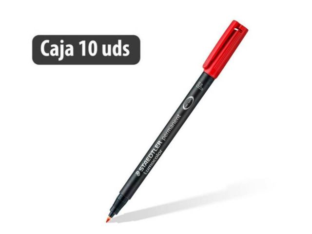 STAEDLER LUMOCOLOR F 0.6MM ROJO 318-2