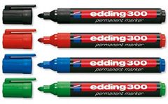 (CJ.10) EDDING 300-04 PERMA PTA RED 1.5-3MM VERDE