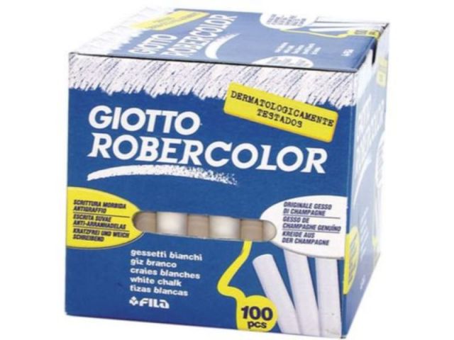 GIOTTO ROBERCOLOR CAJA 100 TIZAS BLANCAS F538800