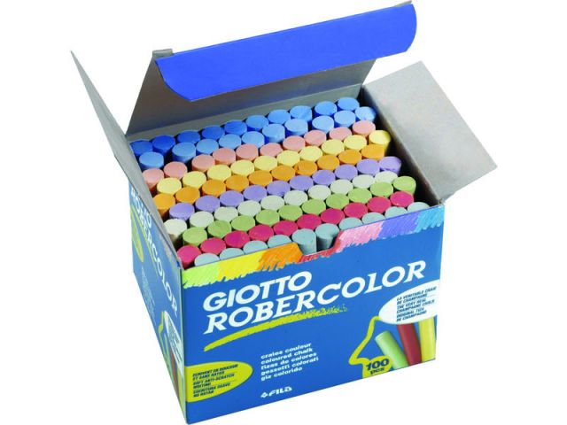 GIOTTO ROBERCOLOR CAJA 100 TIZAS COLORES S 539000