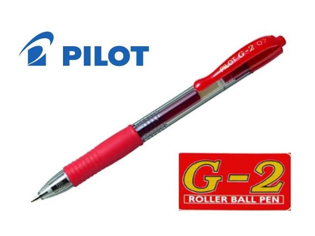 PILOT G2 ROLLER GEL RETRACTIL G-2 ROJO  BL-G2-7-R